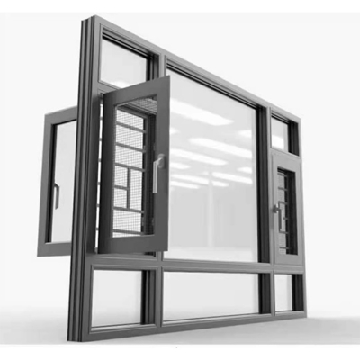 Decoração de casa moderna Janela de impacto com hardware qualificado e tipo de cortina pendurada