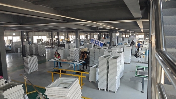 Porta deslizante de janela dupla ascendente de PVC horizontal, à prova de som, de janela de PVC